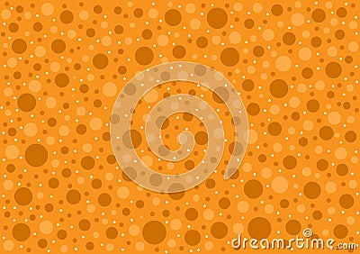 Circles shape orange background for design layouts or wallpaper Stock Photo