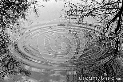 Circles of water Stock Photo