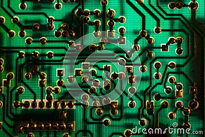 Circuit board - back side Stock Photo