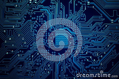 Circuit board background Stock Photo