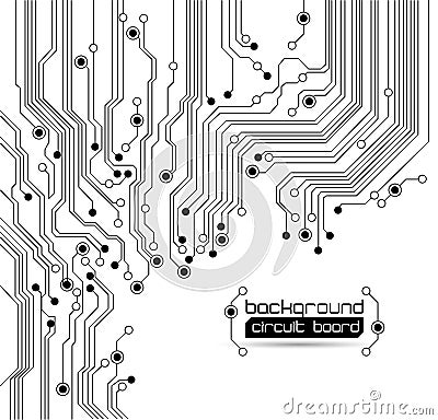 Circuit board background texture Vector Illustration