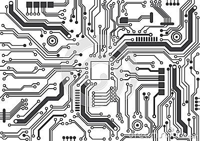 Circuit board background texture Vector Illustration