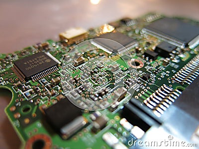 Circuit Board Details Stock Photo