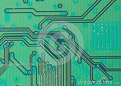 Circuit board. Electronic computer hardware technology. Motherboard digital chip. Tech science background. Integrated communicatio Stock Photo