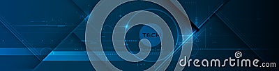 Vector computer, science, digital network, modern communication technology, big data, connection futuristic concept Stock Photo