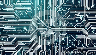 Circuit board pattern abstract, technology design, electronic texture, modern and tech, Stock Photo, Generative AI Stock Photo