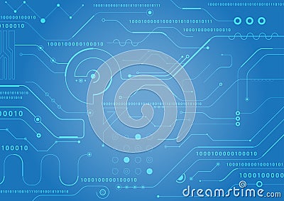 Circuit board Technology background Vector Illustration