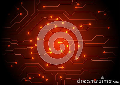 Circuit board technology, vector background Vector Illustration