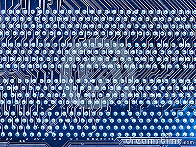 Circuit Board Texture And Pins Stock Photo