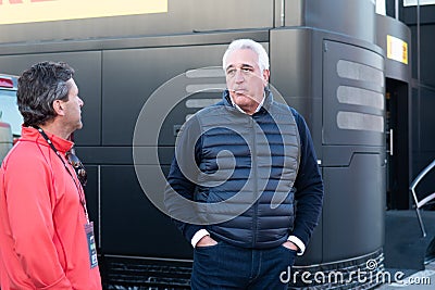 Lawrence Stroll father of Lance Stroll at Formula One Test Editorial Stock Photo