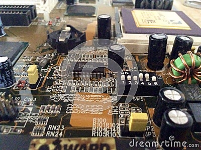 Circuit and integrated circuits Stock Photo