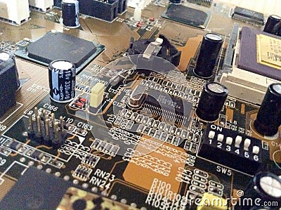 Circuit and integrated circuits Stock Photo