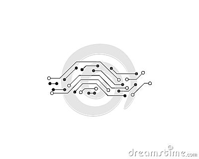 Circuit Logo Template vector Vector Illustration