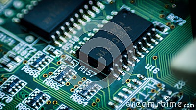 circuit plate closeup industry Stock Photo