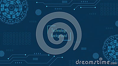 Circuit technology background Vector Illustration