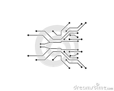 circuit technology ilustration Vector Illustration