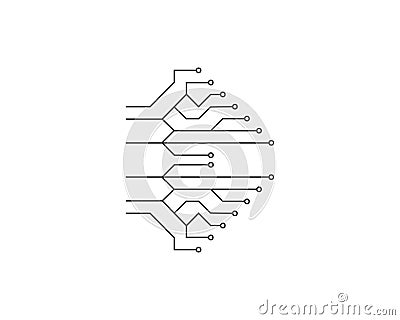 circuit technology ilustration Vector Illustration