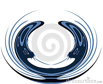 Circular abstract logo Stock Photo