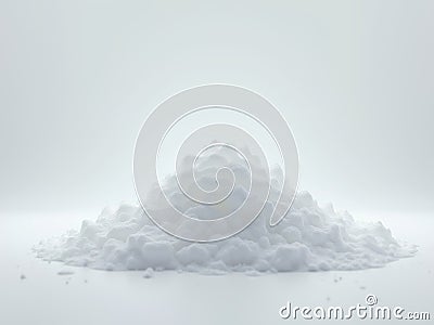 A circular arrangement of pastel-colored, spherical objects on a reflective surface, creating an ethereal scene with Stock Photo