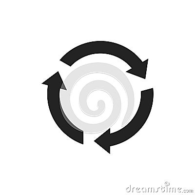 This is a Circular Arrow Icon primarily used for Refresh and Reload Actions in apps or websites Vector Illustration