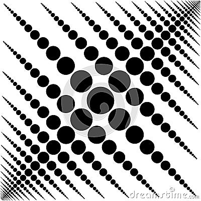 Circular black and white background pattern Stock Photo