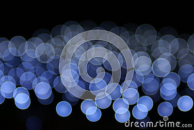 Circular blue lights Stock Photo