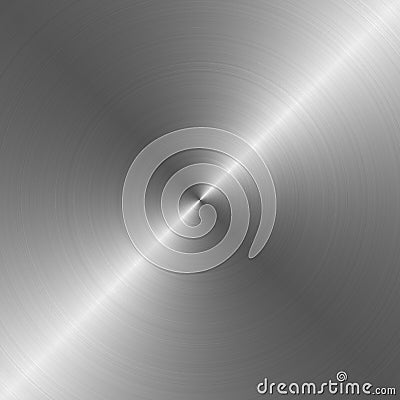 Circular brushed metallic background Stock Photo