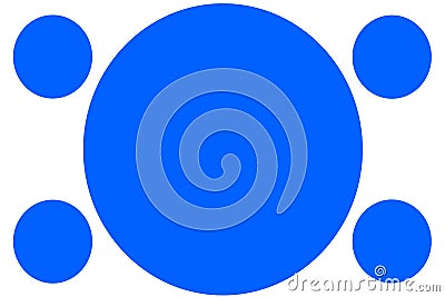 Circular Colored Banners - Blue Circles. Can be used for Illustration purpose, background, website, businesses, presentations, Stock Photo