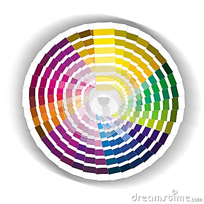 Circular colour swatch Stock Photo