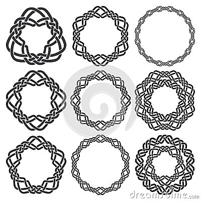 Circular decorative elements for design Vector Illustration