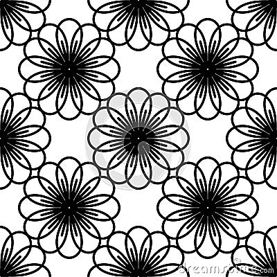 Circular Flower decorative patterns Vector Illustration