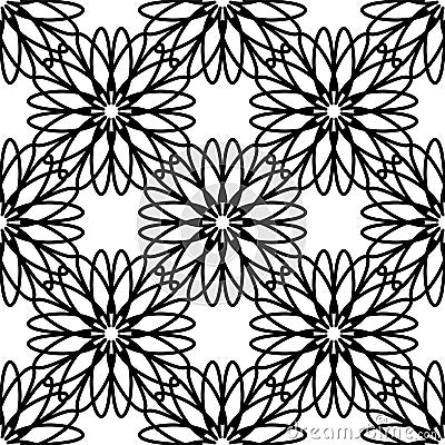 Circular Flower decorative patterns Vector Illustration