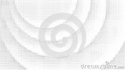 Circular halftone background with round wave elements. Minimal abstract clean design template. Vector Vector Illustration