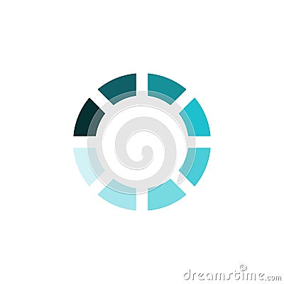 Circular loading vector icon Vector Illustration