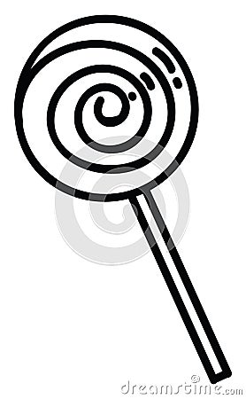 Circular lolipop, icon Vector Illustration