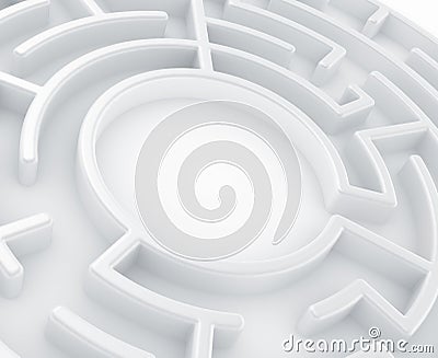 Circular maze Stock Photo