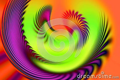 Circular multi color blur Stock Photo