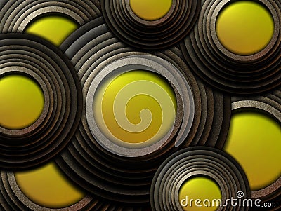 Circular objects Stock Photo