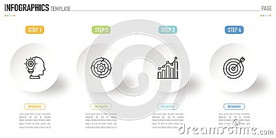 Circular origami infographic for business presentation Vector Illustration