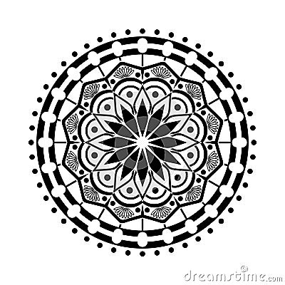 Mandala Set. Circular pattern in form of mandala. Vector Illustration