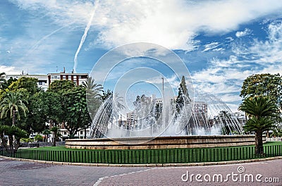 The Circular Plaza of Murcia Spain Stock Photo