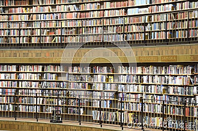 Circular public library, Stockholm, Sweden Editorial Stock Photo