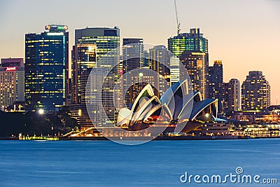 Circular Quay and Sydney Opera House Editorial Stock Photo