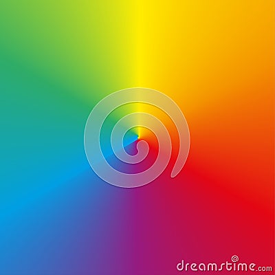 Circular rainbow (spectrum) gradient background Vector Illustration