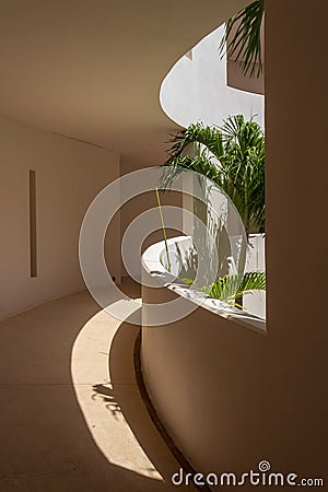 Circular ramp entrance Editorial Stock Photo