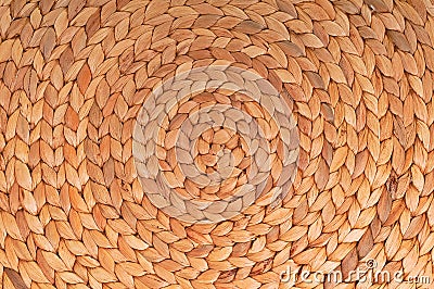 Circular rattan texture background Stock Photo