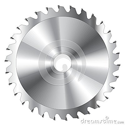 Circular Saw Blade Vector Illustration