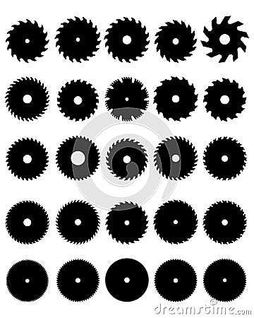 circular saw blades Stock Photo