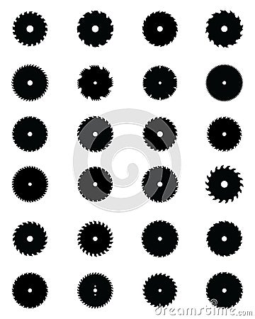 Circular saw blades Stock Photo