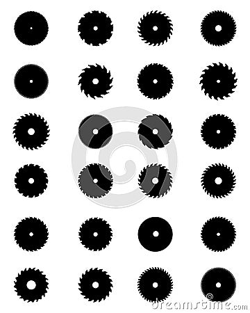 Circular saw blades Stock Photo